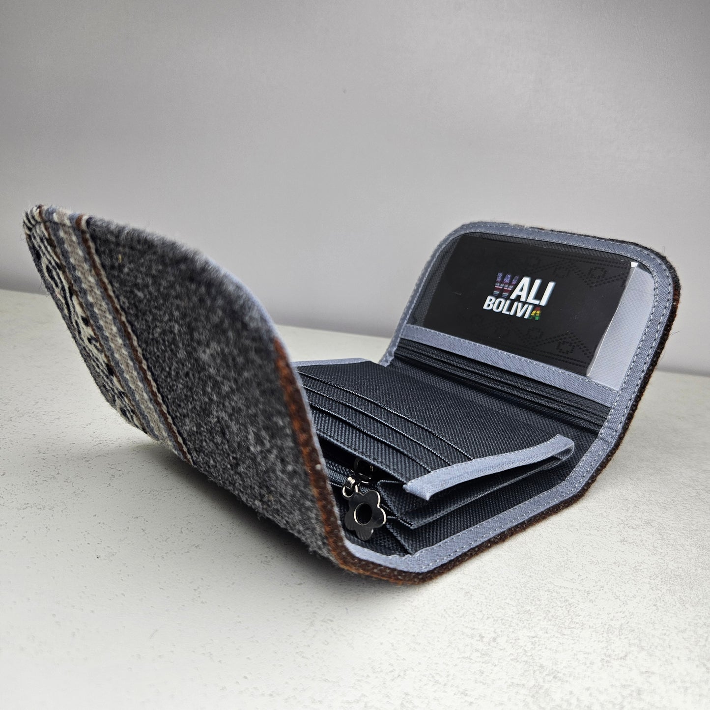 Billetera mini (gris lobo)