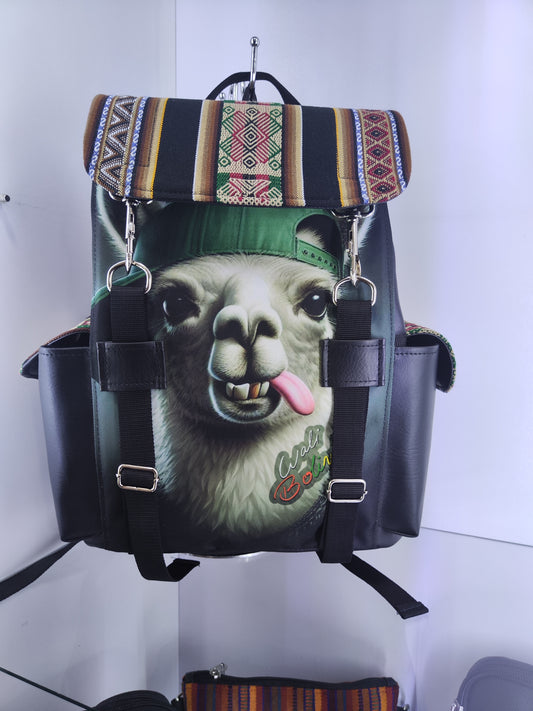 Mochila (diseño llama)