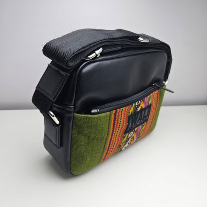 Bandolera de cuero (verde lechuga)