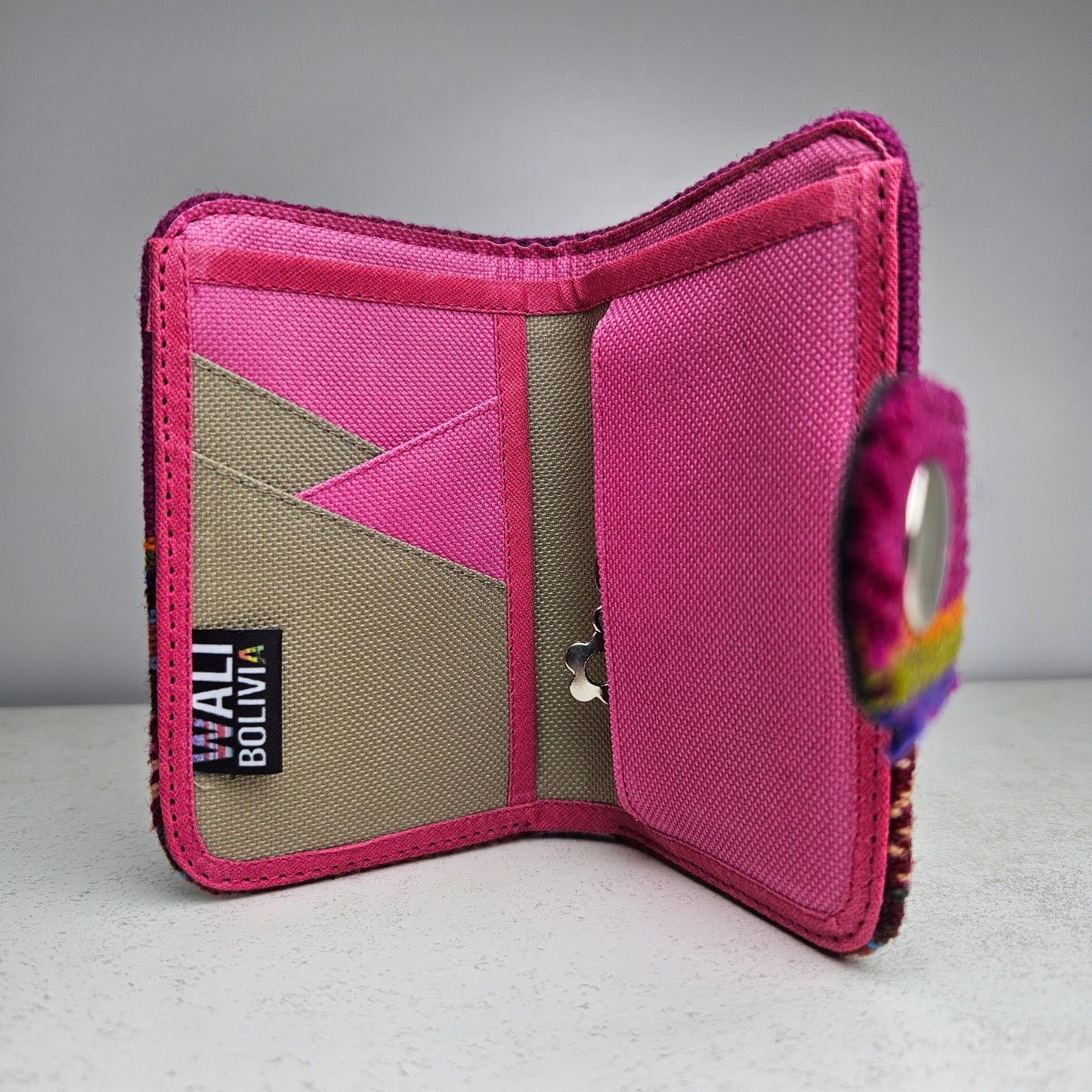Billetera con broche ( rouse)