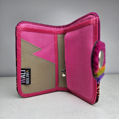 Billetera con broche ( rouse)