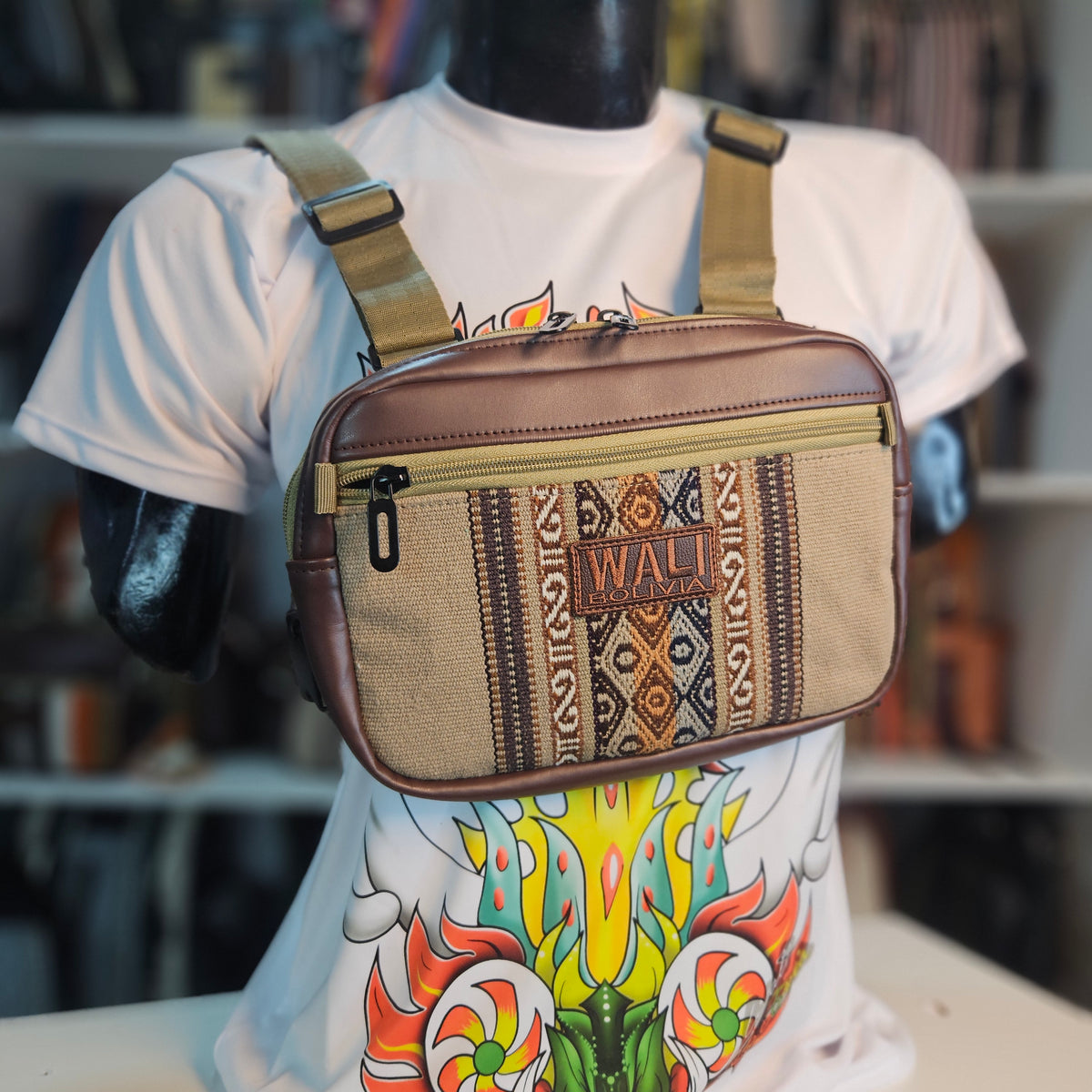 PECHERA TACTICA CUERO _ Beige