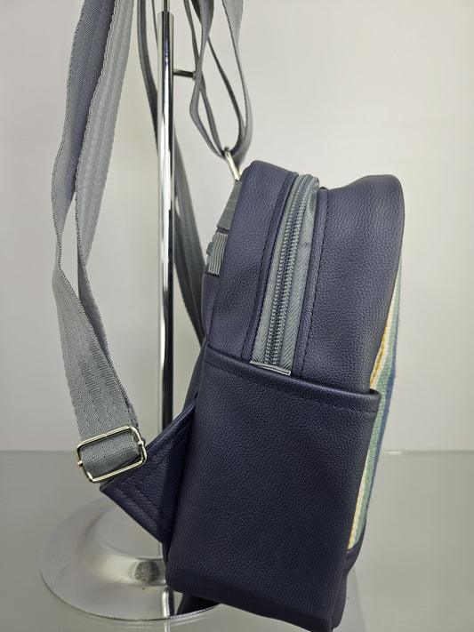 Mochila mini para dama (azul esmeralda)