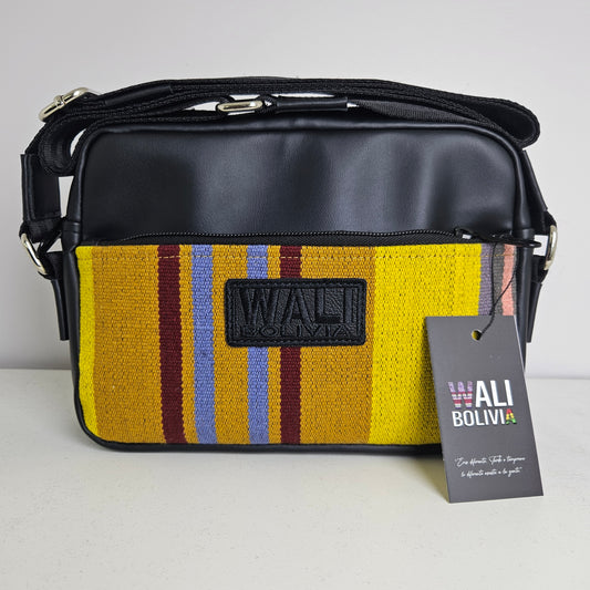 Bandolera de cuero (mostaza)