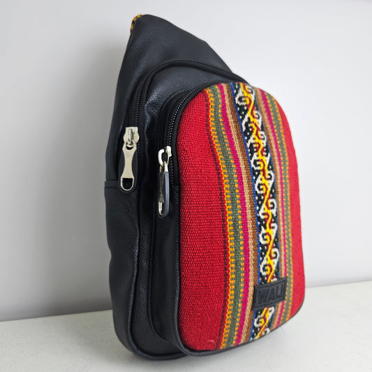 Pechera de aguayo (roja diseño medio)