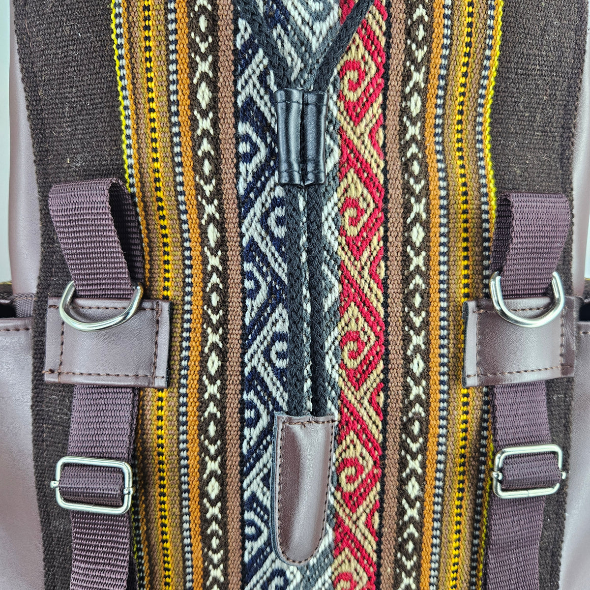 MOCHILA WALI CUERO _ Chocolate