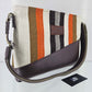 Cartera cuero aguayo (camel cooper)