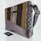 Cartera cuero aguayo (chocolate )