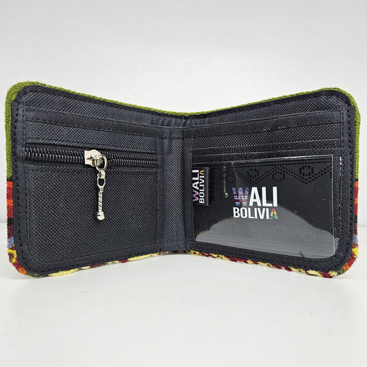 Billetera doble (verde pacai)