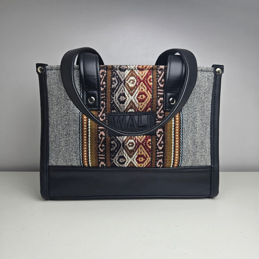 Bolso mini totte _ plomo jaspeado