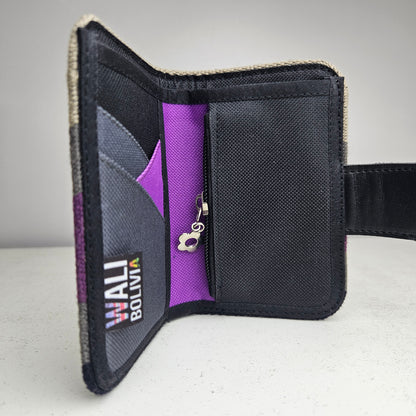 Billetera con broche (api oscuro)