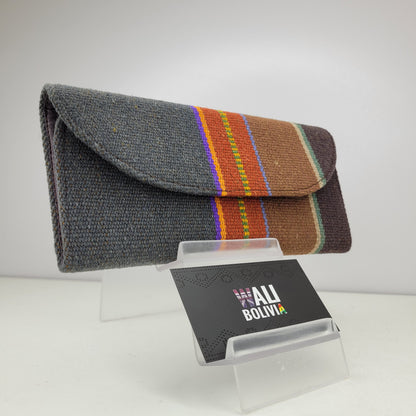 Billetera Chequera (plomo oscuro y cafe)