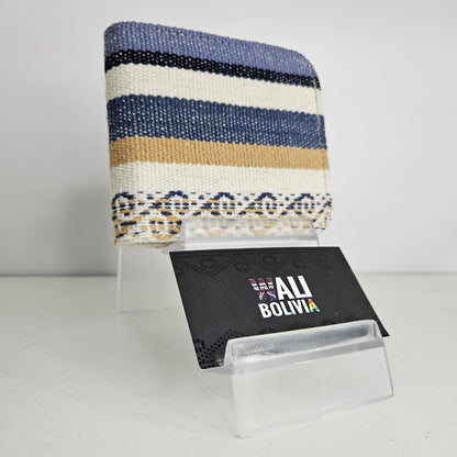 Billetera doble (azul crema claro)