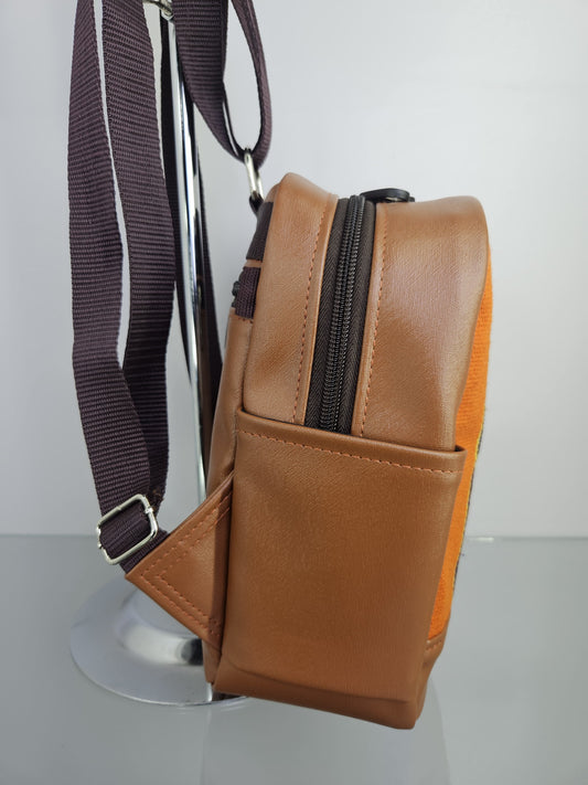 Mochila mini para dama (naranjoso)
