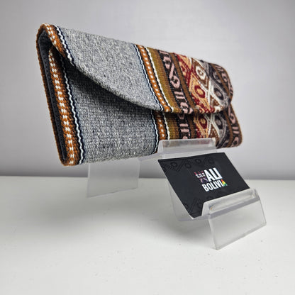 Billetera chequera (Plomo diseño bajo)