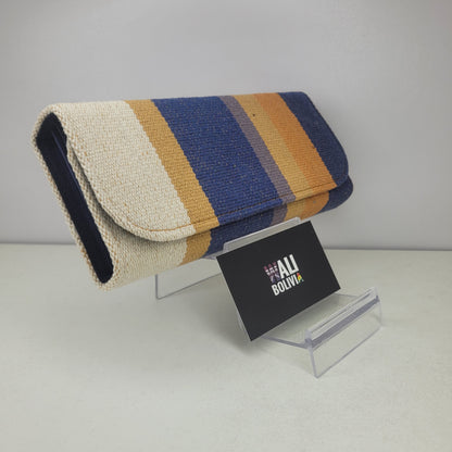Billetera Porta celular (Azul crema 2 )
