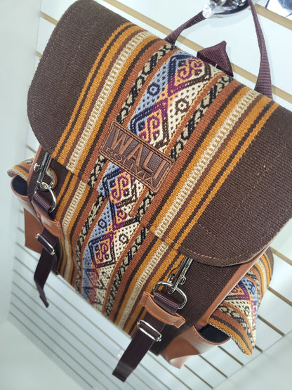Mochila aguayo (cafe chocolate)