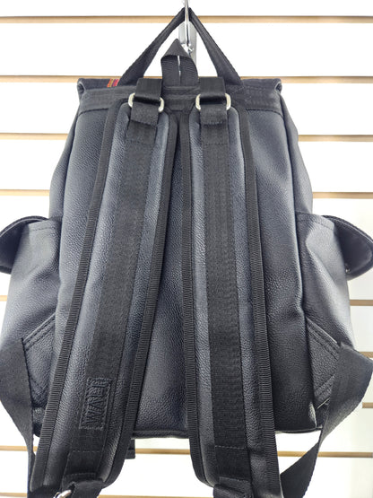 Mochila wali (negro con franjas naranja)