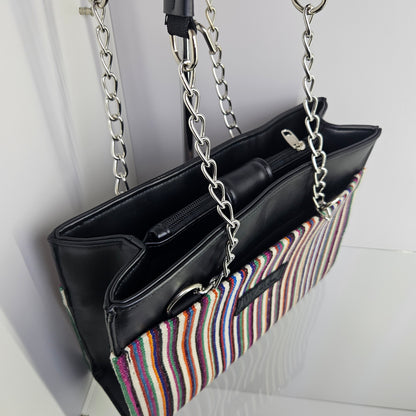 Cartera con cadena (multicolor)