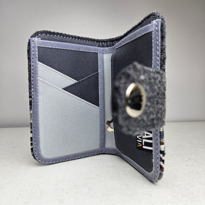 Billetera con broche (gris lobo)