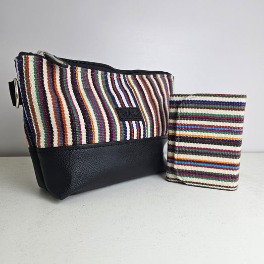 Combo cartera y billetera mini (multicolor)