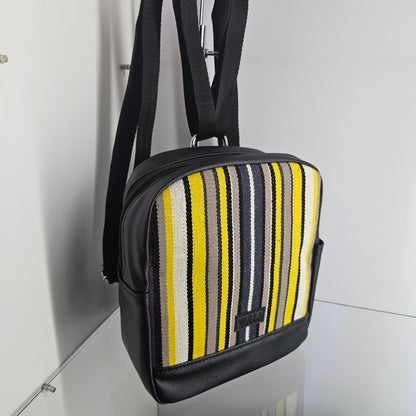 Mochila mini (tigre cuero negro)