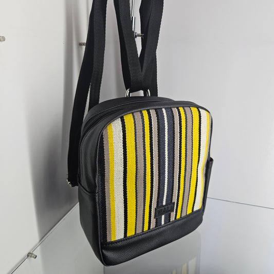 Mochila mini (tigre cuero negro)